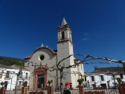 The village of Higuera, church with storks
